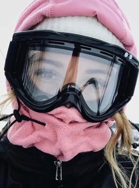 防雪眼镜滑雪头盔装饰滑雪眼镜雪地目拍照透防镜造型滑雪镜