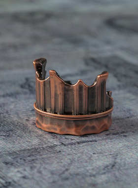 Le poète abandonné残缺古典石柱建筑铜戒「维多利亚幻梦二」