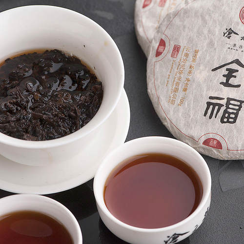 厚重香醇-沧元古茶·沧元全福100g*7饼装 大叶种发酵普洱茶熟茶 - 图2
