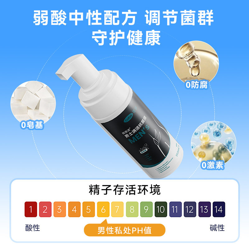 可孚男士私处杀菌消毒清洗液清洁护理液男士日常抑菌液泡沫洗下面,淘宝优惠券,粉丝福利购,淘宝优惠卷