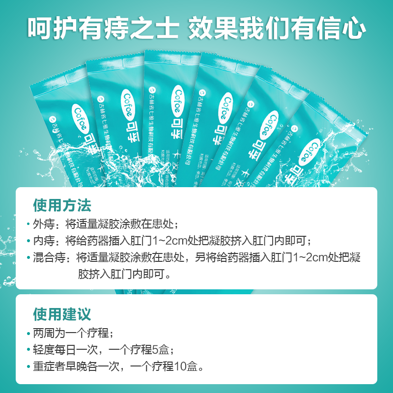 可孚卡波姆痔疮膏凝胶肛裂愈合消肉球混合痔外痔内痔胶医疗器械-图0