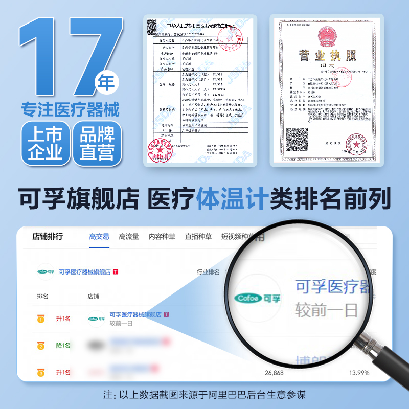 可孚医用大刻度水银体温计成人测人体温温度计探热针【活动】-图3