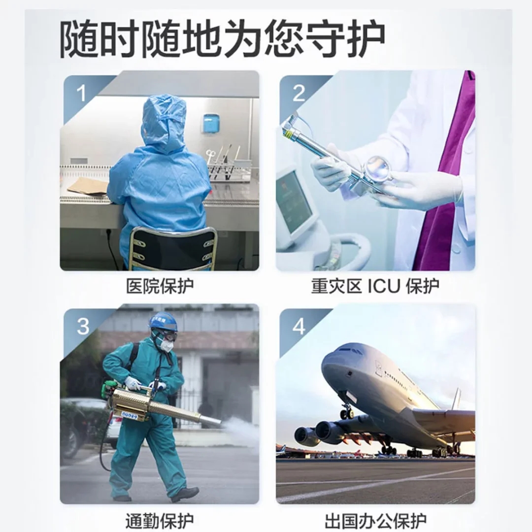 可孚医用防护服一次性连体全身大白隔离衣防疫情医护疗专用全套装