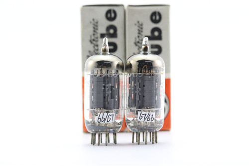 精选全新美国原盒GE 5965/12AV7/12AT7带D环/圆环铜柱5965电子管 - 图0