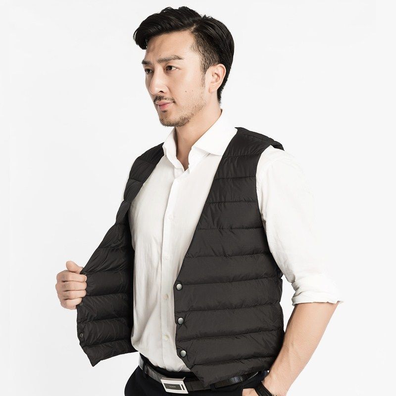 90鹅绒 羽绒马甲 时尚商务休闲修身轻薄保暖羽绒马甲男,淘宝优惠券,粉丝福利购,淘宝优惠卷