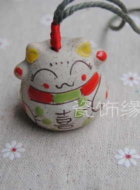 景德镇陶瓷饰品可爱小猫包包挂地摊货江湖学生校园书包挂件礼品
