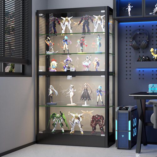 乐高积木手办展示柜透明玻璃柜玩具模型展示架家用礼品收纳陈列柜 - 图3