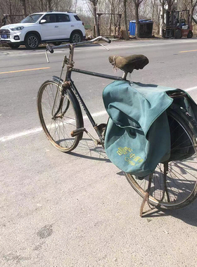 7080年代复古怀旧老式邮电专用自行车洋车影视道具农家院装饰摆件