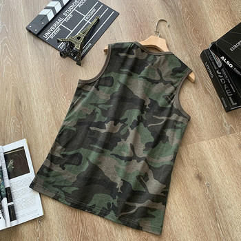 ຜ້າຝ້າຍບໍລິສຸດ camouflage sleeveless vest ຜູ້ຊາຍ summer ຜູ້ຊາຍ sweat-absorbent breathable ກິລາອອກກໍາລັງກາຍສະດວກສະບາຍບາດເຈັບແລະ undershirt undershirt