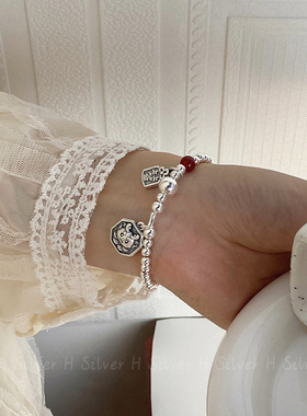 999足银原创设计生肖龙手链