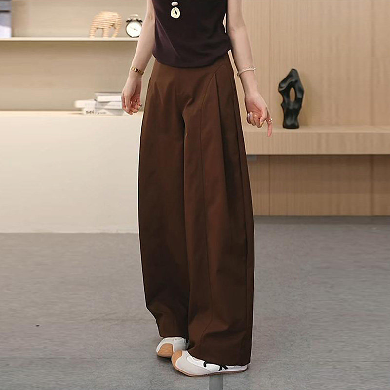 啄木鸟秋冬季新款弯刀裤女高腰显瘦风琴裤宽松百搭加绒阔腿长裤子,淘宝优惠券,粉丝福利购,淘宝优惠卷