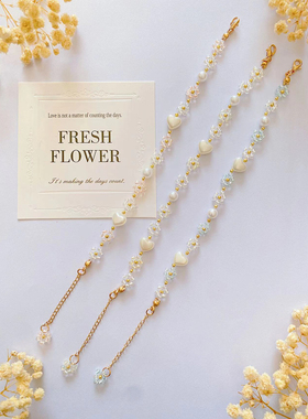 芝芝桃桃 原创设计2025年新款小众个性简约显白手链手机链材料包