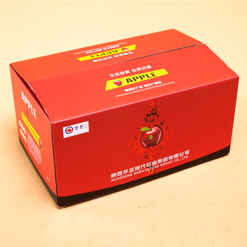 【华圣】陕西洛川红富士时令苹果当季新鲜水果脆甜中国结红套礼盒 - 图0
