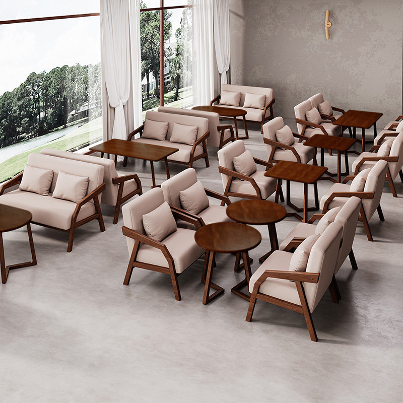 咖啡厅桌椅组合 奶茶店休闲座椅商用洽谈办公沙发 咖啡店会客卡座,淘宝优惠券,粉丝福利购,淘宝优惠卷