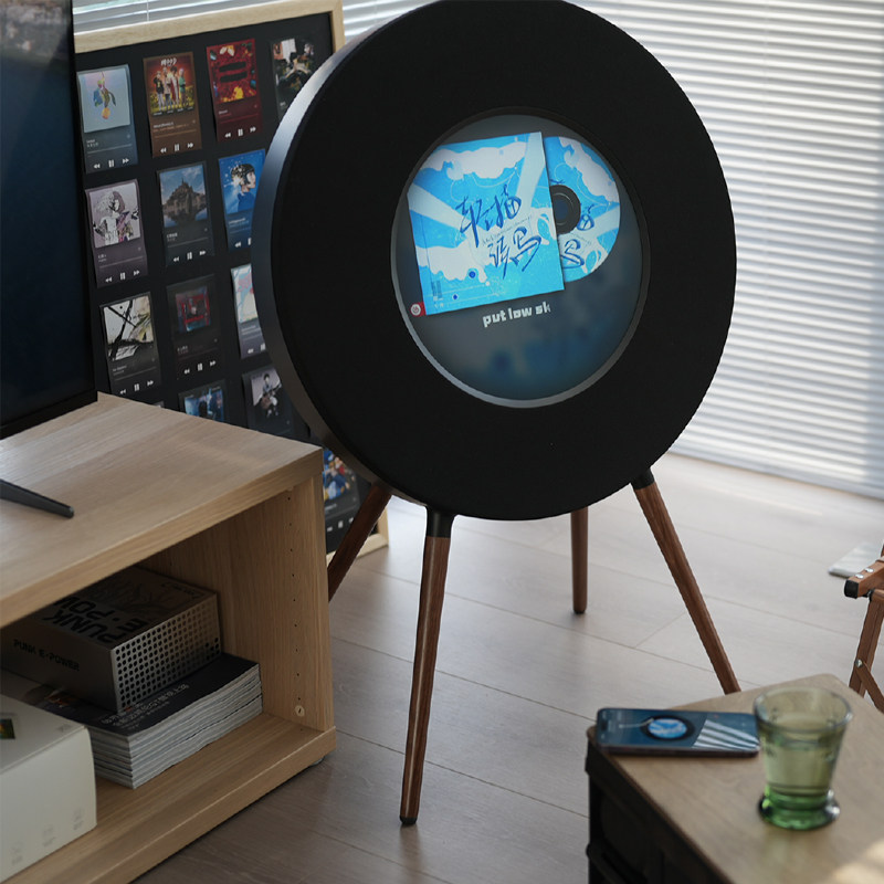 现货MORRORART R1悬浮透明歌词音箱唱片黑胶蓝牙字幕复古家用音响,淘宝优惠券,粉丝福利购,淘宝优惠卷