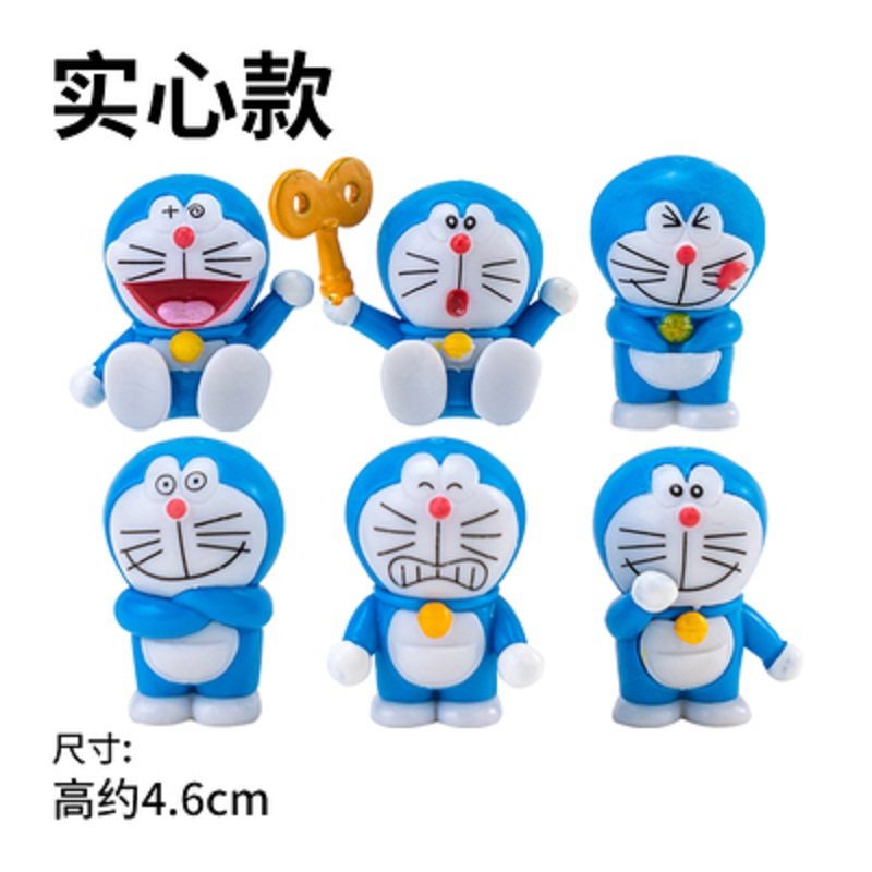 生日蛋糕装饰摆件哆多啦A梦情景机器猫飞天叮当猫烘焙蜘蛛侠4件 - 图1