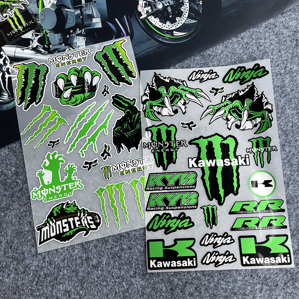 Monster Sticker Waterproof Monster Sticker Helmet Sticker