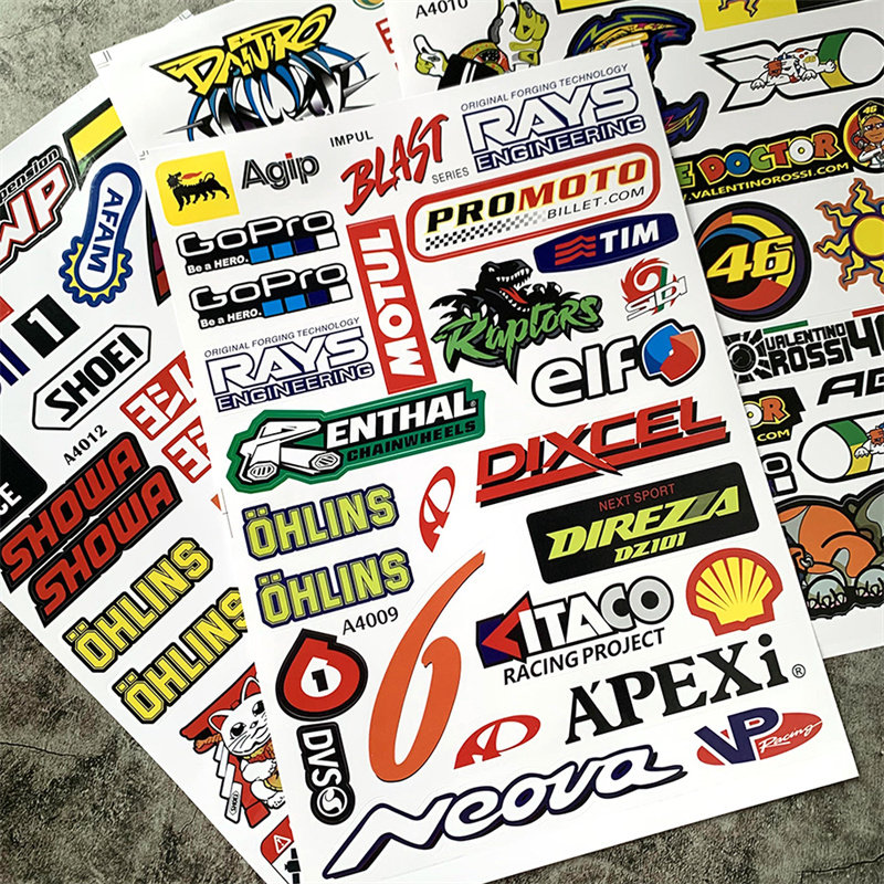 汽车电动车摩托车装饰贴纸防水遮盖划痕贴改装头盔贴画赞助商贴花,淘宝优惠券,粉丝福利购,淘宝优惠卷