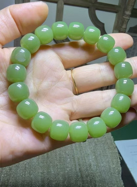 河磨玉手链珠子无结构析木河磨玉精品原生态 东西精致性价比高