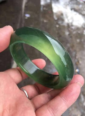 直播间绿色口径辽宁冰种岫岩玉