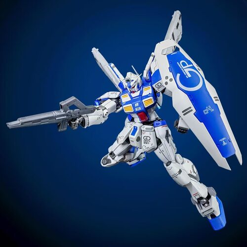 豆豆模型RE GP04G 003RX-78 4号机1/100机甲拼装模型手办礼物玩具 - 图0