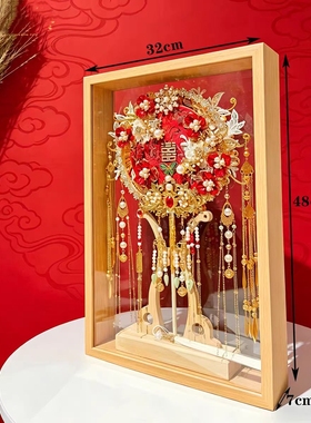 透明亚克力婚礼团扇相框