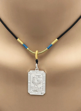 足银十二生肖吊坠全新新款