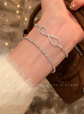 超精致时尚无限符号微镶手链