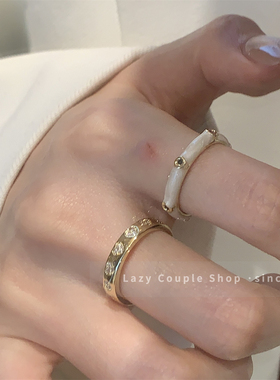 叠戴单戴都好看的戒指适合夏天