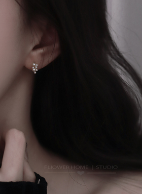 花宿家闪亮女精致小巧耳钉