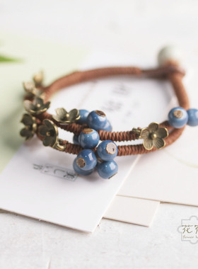 花宿手作蓝色妖姬文艺波西米亚