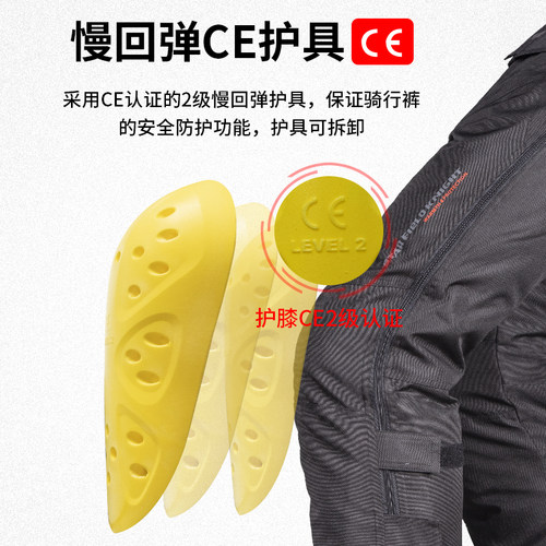星空骑士摩托车骑行裤速脱裤快脱挡风男防摔加厚保暖防风裤子冬季 - 图1