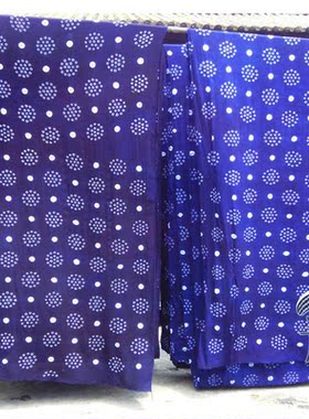 大理白族纯手工扎染窗帘装饰服装纯棉布料匹布坯布[幅宽115厘米]