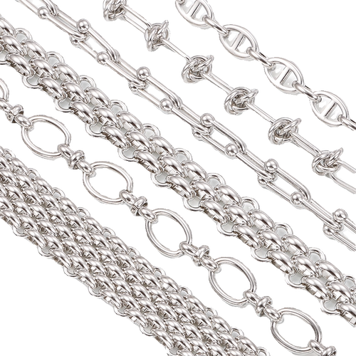 钛钢链条18K金链饰品diy项链手链包包链毛衣链手工链材料个性配链 - 图3