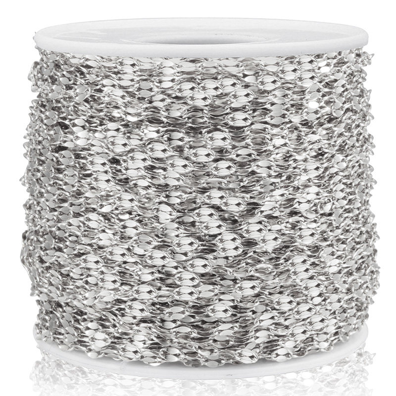 钛钢嘴唇链细链金色链条diy项链手链配件材料包链毛衣链流苏配饰,淘宝优惠券,粉丝福利购,淘宝优惠卷