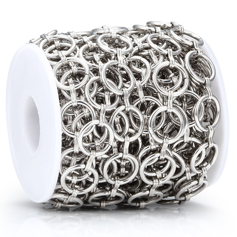 钛钢圆环链圆形链特色链条diy项链手链古巴饰品配链毛衣链手机链,淘宝优惠券,粉丝福利购,淘宝优惠卷