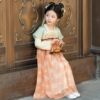 <Qionglou> Hanfu Girls Spring and Autumn Style Underskirts Children's Dunhuang Ancient Style Ethnic Costumes Chinese Style Ancient Costumes Underskirts