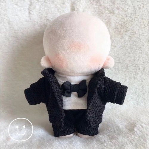 现货棉花娃娃10cm/15cm/20cm/娃衣西服西装衬衫套装男娃帅气衣服 - 图0