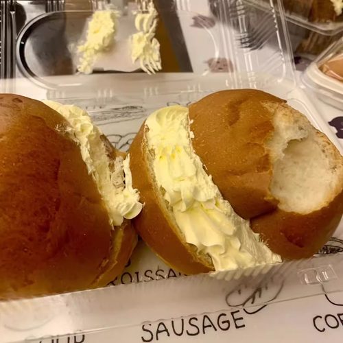 代购上海白玉兰食品 小奶椰面包2个装传统老式硬奶油网红美食小吃 - 图3