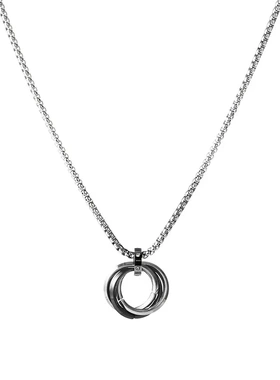 小众设计感高级项链男潮钛钢卫衣男士女链子吊坠男生配饰夏