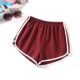 Shorts casual Korean style mid-waist sweatpants stretch cotton