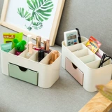 Пластиковая настольная коробка для косметики, универсальная коробочка для хранения, ящик для хранения для офиса, система хранения