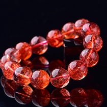 Ultra Seven Jewels Gold Strawberry Crystal Bracelet Womens Poly Basin Wang Fu Wan Peach Blossom with a single pearl hand string gift