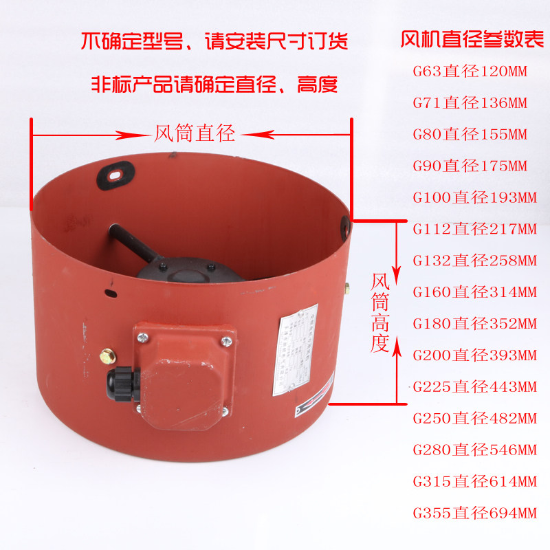 G71A 90 132A 160 225B 280 315A变频调速电机散热冷却通风机风扇,淘宝优惠券,粉丝福利购,淘宝优惠卷