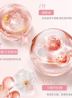 润根源植源净透洁面乳双红植萃温和泡沫洗面奶不紧绷清爽新款正品