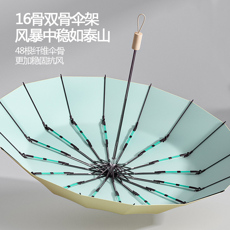 16骨雨伞女遮阳伞防晒防紫外线太阳伞高颜值晴雨伞男折叠大号定制,淘宝优惠券,粉丝福利购,淘宝优惠卷