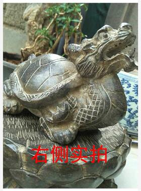 石雕龙龟天然青石老料仿