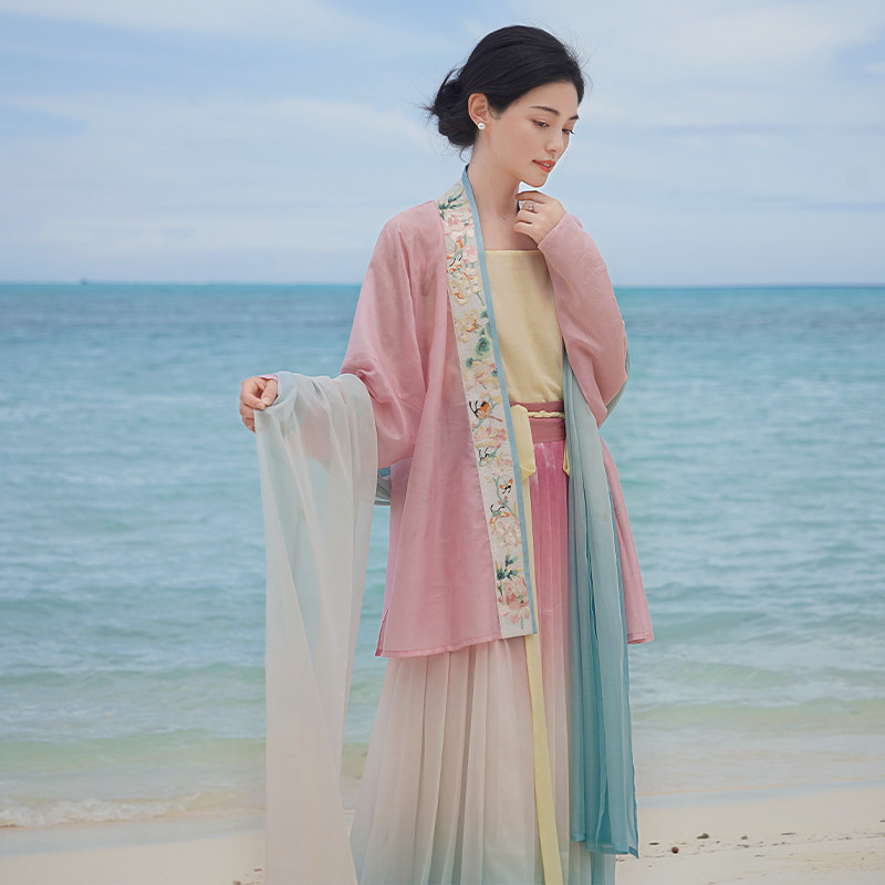 无衣饮羽【曲池荷】提花天丝褙子绣花吊带暗纹宋制女2025新款,淘宝优惠券,粉丝福利购,淘宝优惠卷