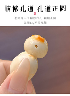 象牙果原果雕刻件卡通手捻男女同