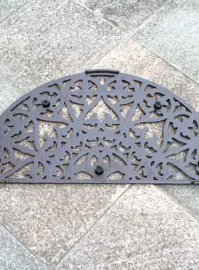 欧式风铸铁脚垫门半圆形装饰摆件